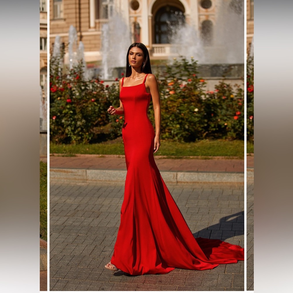 NWT Red Mermaid Dress from Alamour the Label - “Serai”